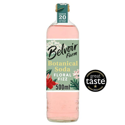 Botanisk brus Floral Fizz med hylleblomst og hibiskus 500 ml
