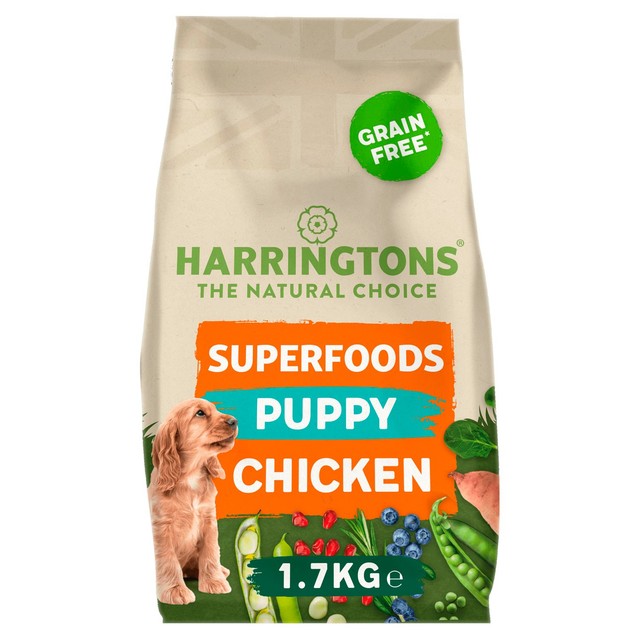 Harringtons puppy grain free dry dog food with chicken 1.7kg, UK version