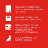 Frontline Wormer Tablets X Large Dog 2 Pack - British product