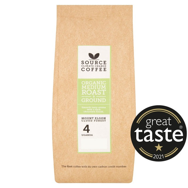 Source Organic Mount Elgon Cloud Forest organic medium roast ground coffee 227g (British brand)