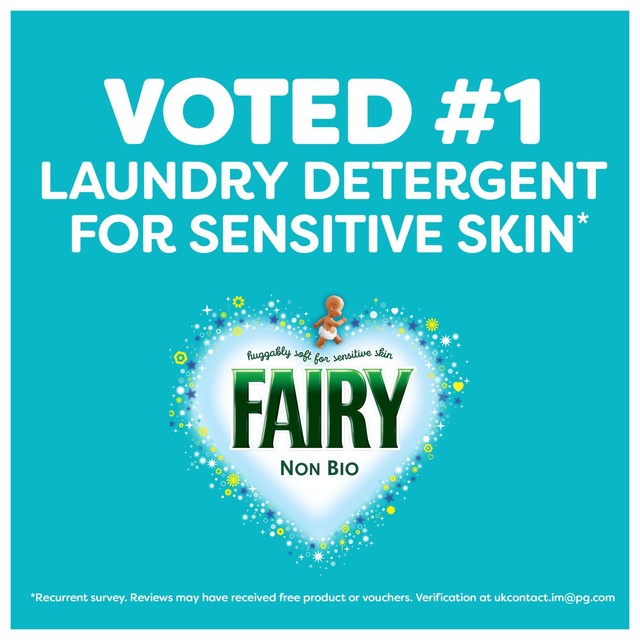 Fairy Non Bio Washing Liquid 72 Washes for Sensitive Skin - British product