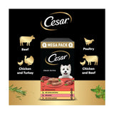 Cesar wet dog food trays mixed selection 24 x 150g - British product