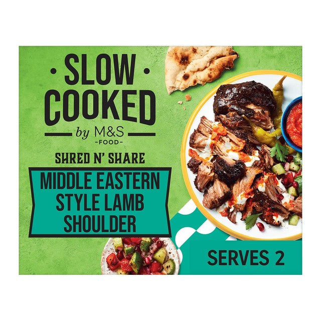 M&S Middle Eastern Style Lamb Shoulder 489g, imported from the UK
