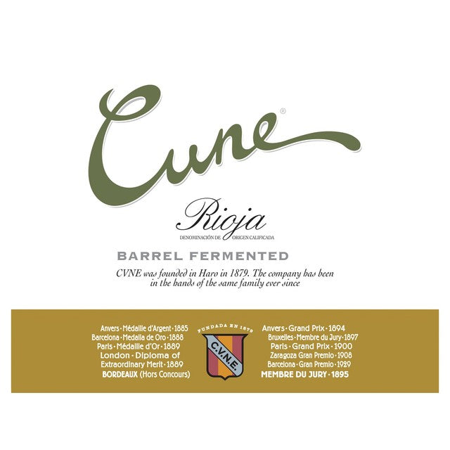 CVNE Spanish white wine Barrel Fermented Blanco 75cl - British product
