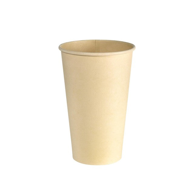 Duni Bio large brown bagasse cups 480ml, UK version