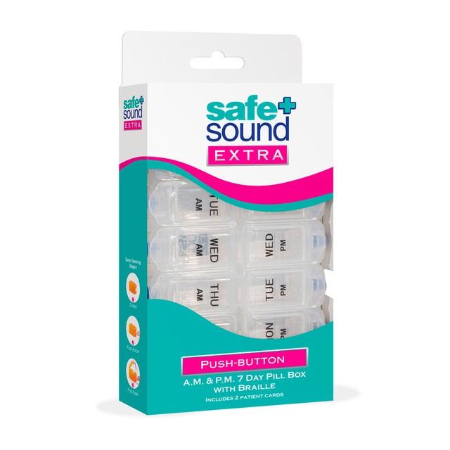Safe & Sound AM/PM 7 day pill box (British brand)