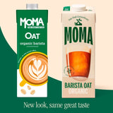 Moma Organic Barista Oat Drink 1L, imported from the UK