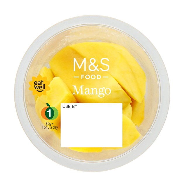 M&S fresh mango chunks 200g, imported from the UK