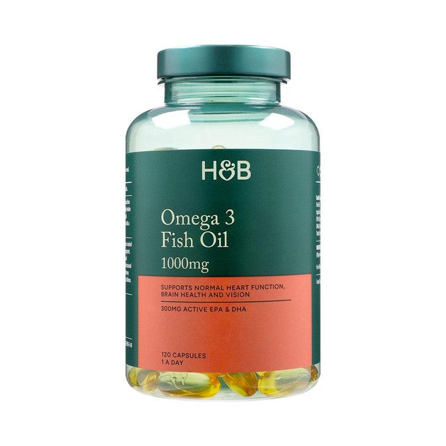 Holland & Barrett Omega 3 Fish Oil 120 capsules, UK version