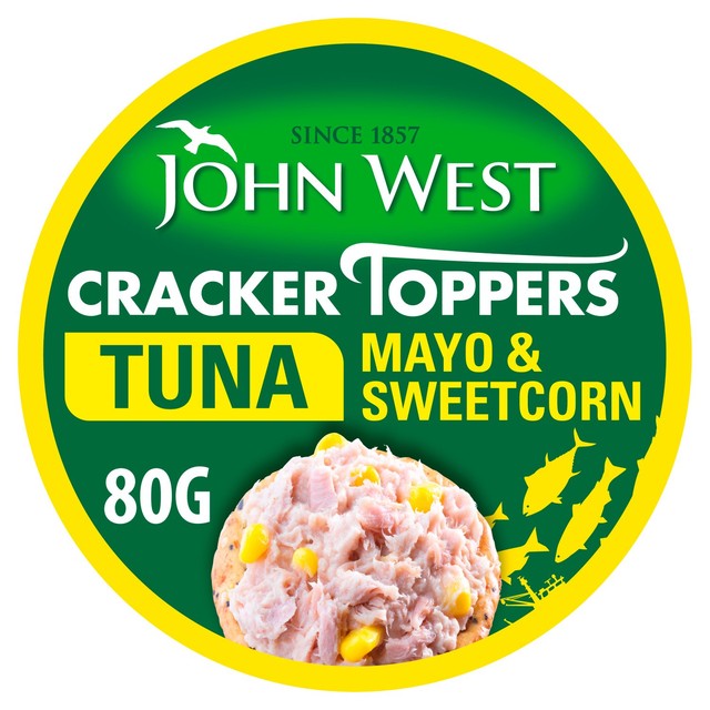 John West tuna sweetcorn mayonnaise spread 80g, UK version