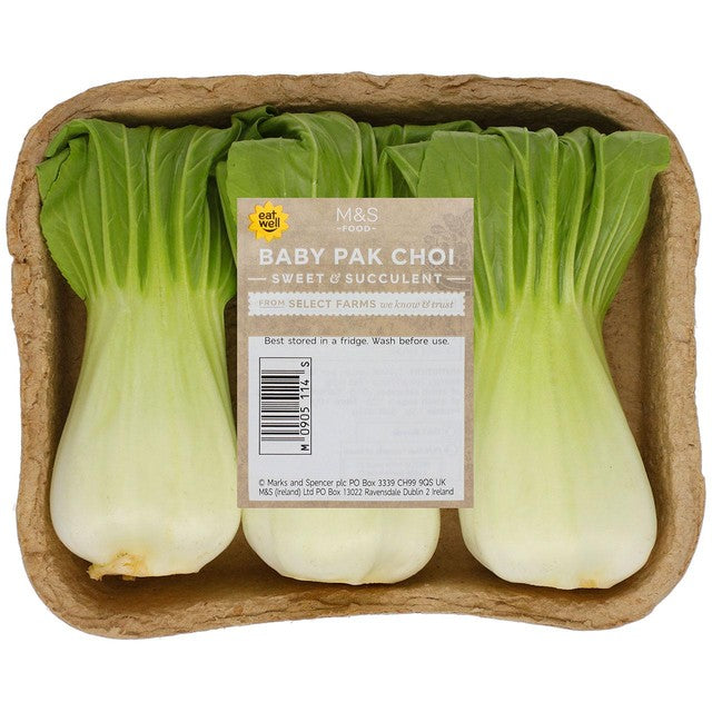 M&S Baby Pak Choi vegetable 90g, imported from the UK