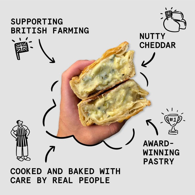 Willy's Pies roast cauliflower, leek & cheddar pie 200g (British brand)
