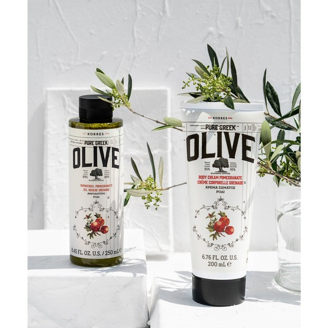 Korres pomegranate pure greek olive shower wash 250ml, UK version