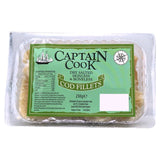 Captain Cook skinless boneless cod fillets 250g - British product
