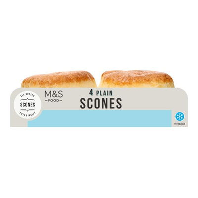 M&S Plain Scones British Scones 4 Pack