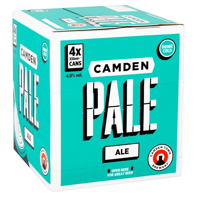 Camden Town Pale Ale beer cans 4 x 330ml - British product
