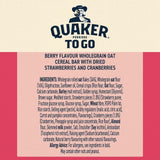 Quaker porridge breakfast bar mixed berries 2 pack, imported from the UK