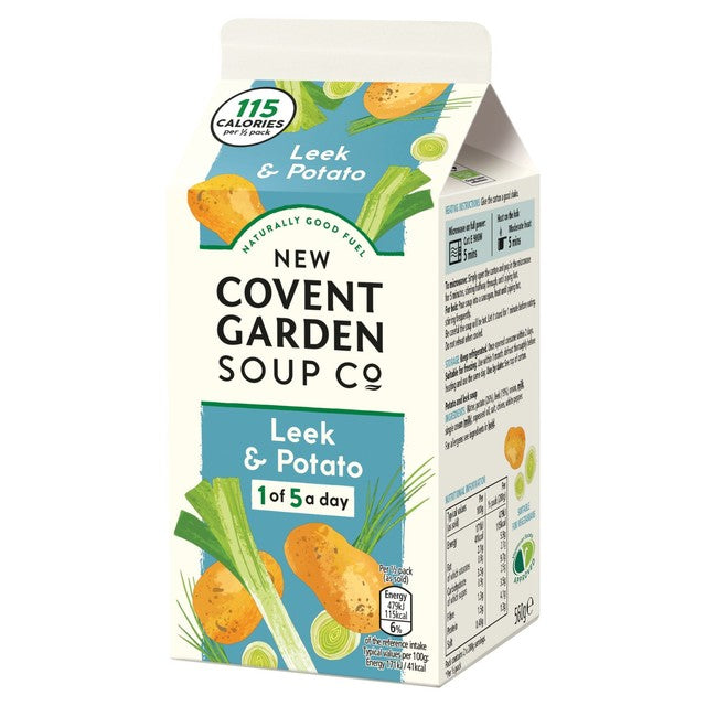 New Covent Garden leek and potato soup 560g, imported from the UK