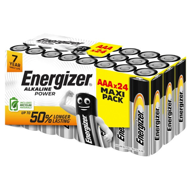 Energizer Alkaline Power AAA batteries 24-pack - British product