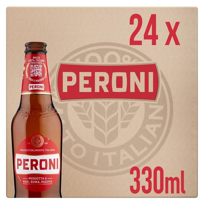 Peroni Red Lager Beer Bottles 24 x 330ml