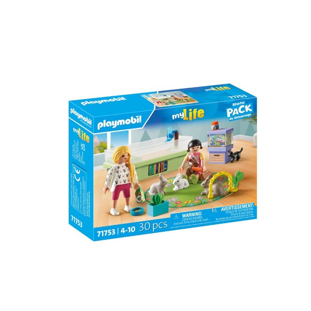 Playmobil Family with Rabbits Starter Pack toy playset, imported from the UK