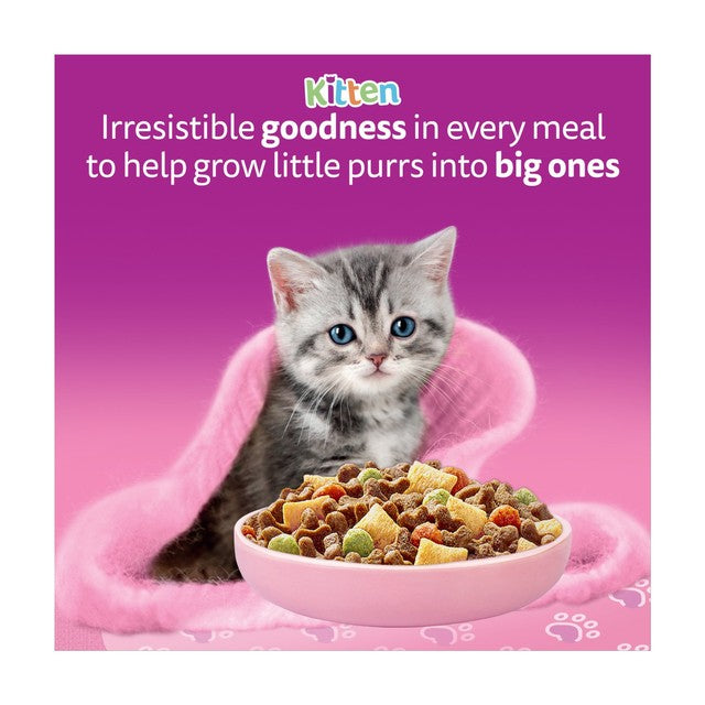 Whiskas kitten dry cat food with chicken 1.9kg (British brand)
