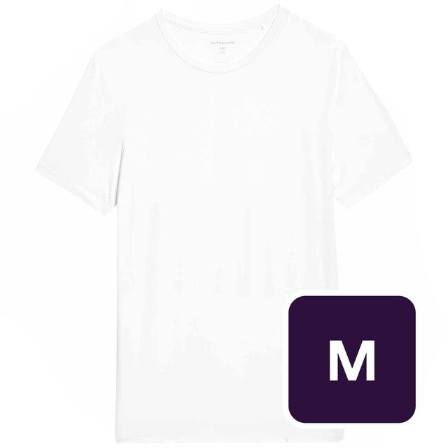 M&S Men's Supima Cotton Blend T-Shirt Vest in White, Medium, imported from the UK