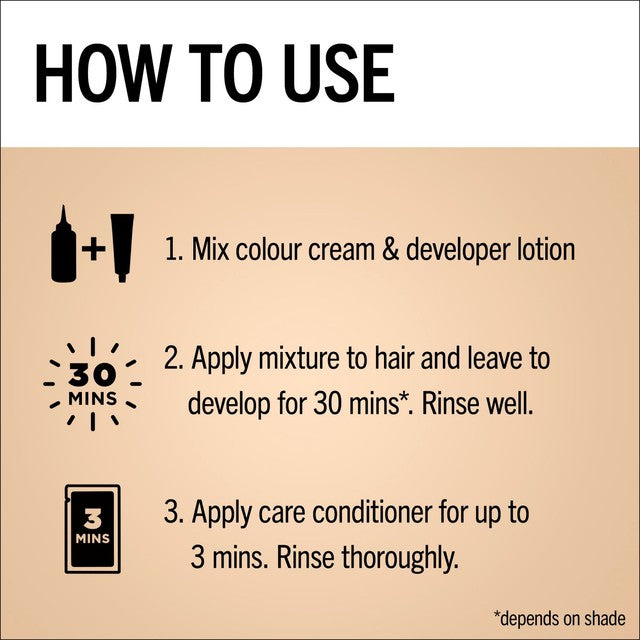 Schwarzkopf hair dye Gold Brown 4-60 115ml (British brand)