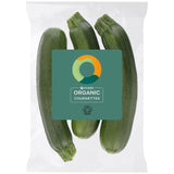 Ocado organic courgettes 500g, imported from the UK