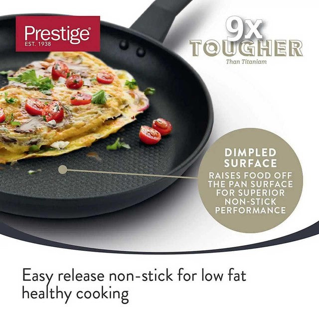 Prestige 9x Tougher Non-Stick Frying Pan 29cm, imported from the UK