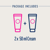 Veet hair removal cream kit for face sensitive skin 2 x 50ml (British brand)
