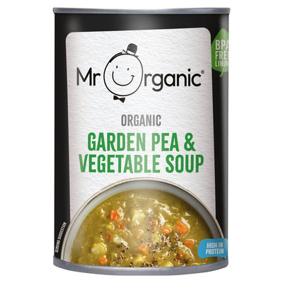 Mr Organic Garden Pea and Vegetable Soup Organic Soup 400g