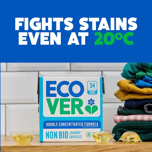 Ecover Bio Laundry Capsules 34 Washes - British product
