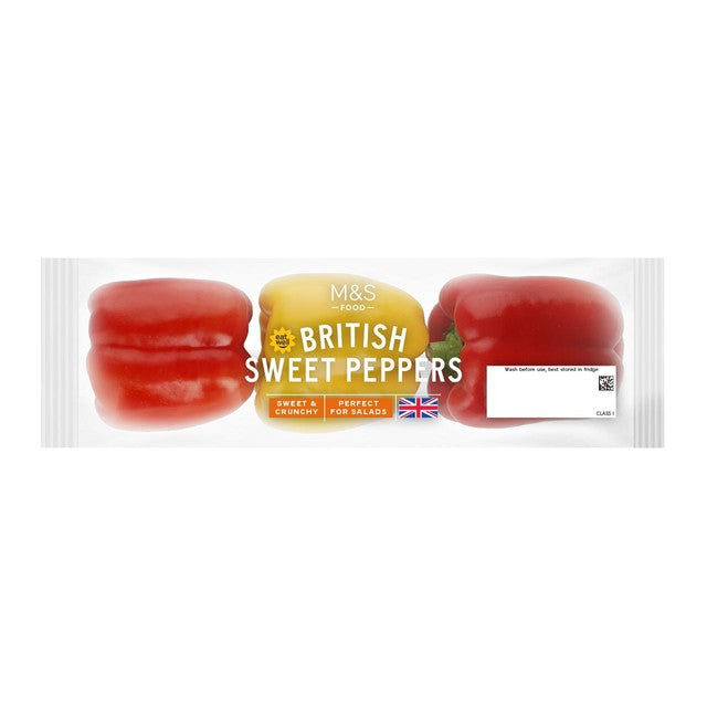 M&S sweet peppers 3 pack, imported from the UK
