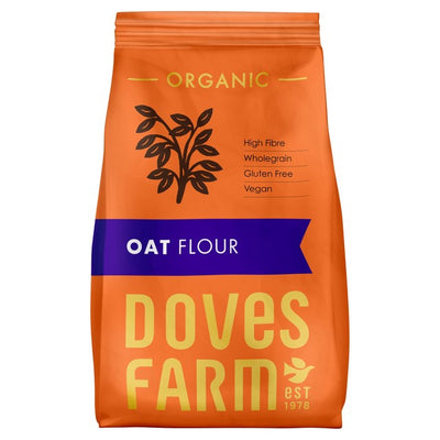 Doves Farm Organic Wholegrain Oat Flour 450g