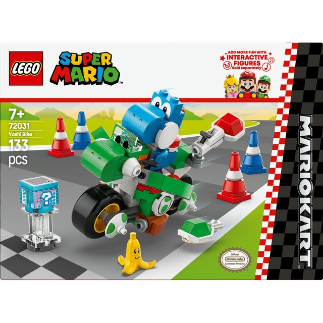 Lego Super Mario Mario Kart Yoshi Bike building set 133 pieces, UK version