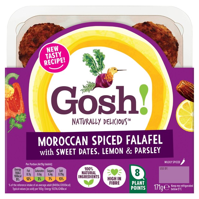 Gosh Moroccan Falafel 171g, UK version