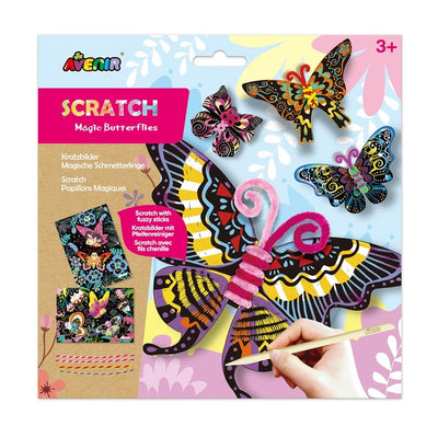 Great Gizmos Scratch Art Butterfly Set 6 Pack