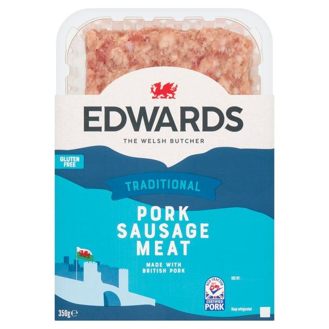 Edwards of Conwy pork sausage meat 350g - British product