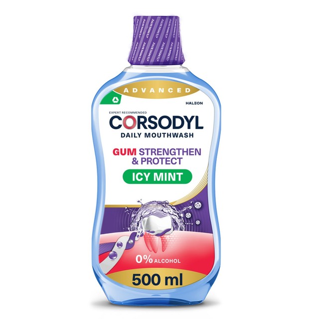 Corsodyl Icy Mint Mouthwash 500ml - British product