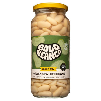 Bold Bean Co Organic White Beans Jarred 570g