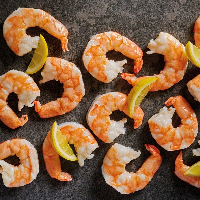 Tiger Delight extra large cooked peeled king prawns 200g (British brand)