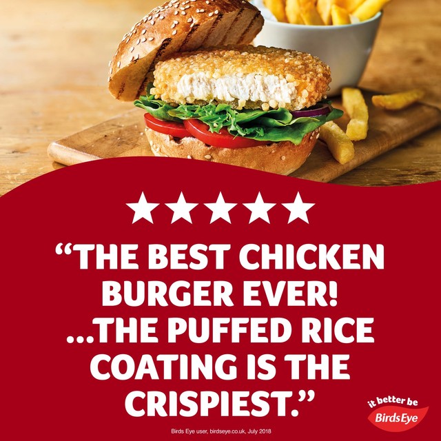 Birds Eye Chicken Quarter Pounders 454g - British product