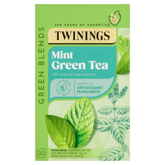 Twinings mint green tea bags 20 bags (British brand)
