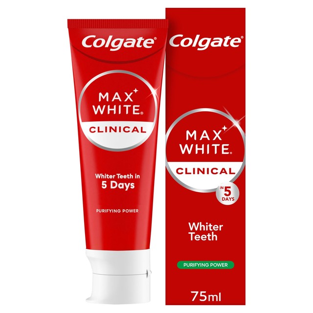 Colgate Max White Clinical Purifying toothpaste 75ml - British product