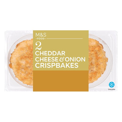 M&S 2 Cheddar Cheese & Onion Potato Crispbakes 227g