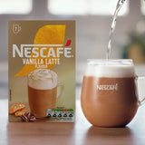 Nescafe Gold Vanilla Latte instant coffee 7 sachets, imported from the UK