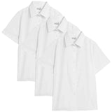 M&S Girls School Shirt White 3 Pack, imported from the UK