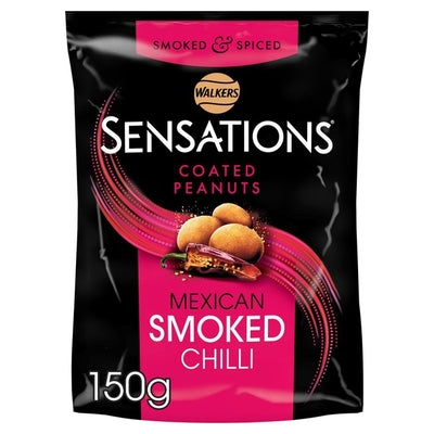 Walkers Sensations Mexican Smoked Chilli Coated Sharing Peanuts 150g