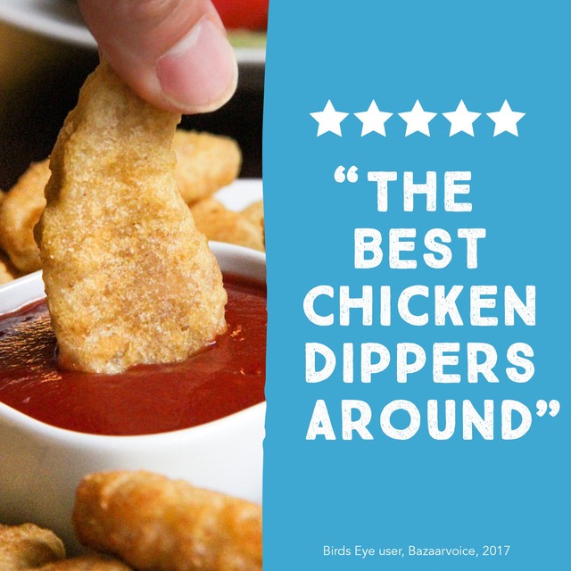 Birds Eye crispy chicken dippers 403g - British product